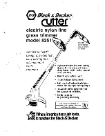 Preview for 1 page of Black & Decker Cutter 8251 User Manual