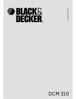 Black & Decker DCM310 Manual предпросмотр