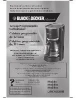 Preview for 1 page of Black & Decker DCM3200B Use And Care Book Manual