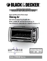 Black & Decker Dining-In CTO9000 Series Use And Care Book Manual preview