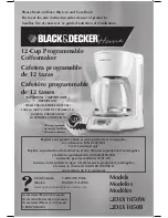 Black & Decker DLX1050B Use And Care Book Manual preview