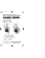 Preview for 1 page of Black & Decker DLX850 DLX900 Use And Care Book Manual