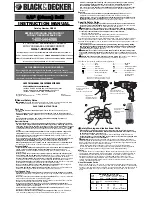 Black & Decker DR203 Instruction Manual предпросмотр