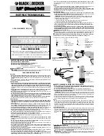 Предварительный просмотр 1 страницы Black & Decker DR211LK Instruction Manual