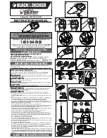 Black & Decker Dust Buster 598531-00 Instruction Manual preview