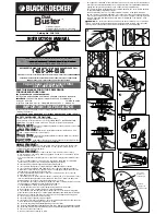 Black & Decker Dust Buster CHV7250 Instruction Manual предпросмотр