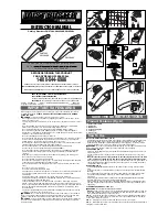 Black & Decker Dust Buster CWV8400 Instruction Manual предпросмотр