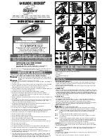 Black & Decker Dust Buster V1200 Instruction Manual предпросмотр