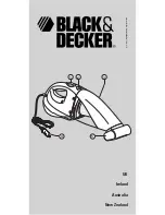 Black & Decker Dustbuster ACV1205T Instruction Manual preview