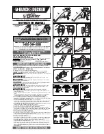 Black & Decker DustBuster CHV1408 Instruction Manual предпросмотр