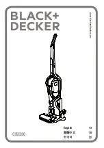 Black & Decker Dustbuster CS3250 Original Instructions Manual предпросмотр