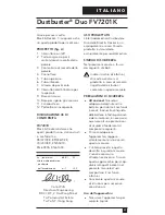 Preview for 23 page of Black & Decker Dustbuster Duo FV7201K Manual