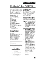 Preview for 29 page of Black & Decker Dustbuster Duo FV7201K Manual