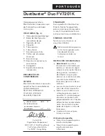 Preview for 41 page of Black & Decker Dustbuster Duo FV7201K Manual