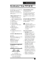 Preview for 67 page of Black & Decker Dustbuster Duo FV7201K Manual