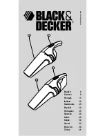 Black & Decker Dustbuster NV19 Series Quick Manual предпросмотр