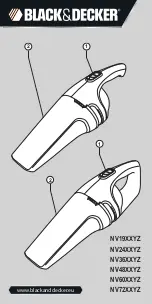 Black & Decker Dustbuster NV19XXYZ Original Instructions Manual предпросмотр