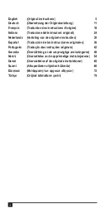 Preview for 2 page of Black & Decker Dustbuster NV19XXYZ Original Instructions Manual