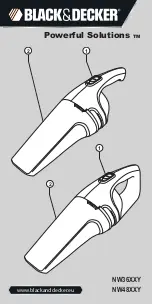 Предварительный просмотр 1 страницы Black & Decker Dustbuster NW36XXY Original Instructions Manual