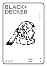 Предварительный просмотр 1 страницы Black & Decker Dustbuster PD1810LR Manual