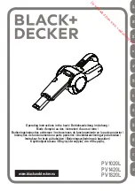 Black & Decker Dustbuster PV1820L-QW Operating Instructions Manual предпросмотр