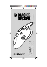 Black & Decker Dustbuster V2403 Manual preview