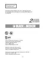 Preview for 12 page of Black & Decker EC400 Use And Care Book Manual