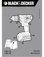 Preview for 1 page of Black & Decker EGBL144 Original Instructions Manual