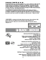 Preview for 16 page of Black & Decker EHM80 Series Use And Care Book Manual