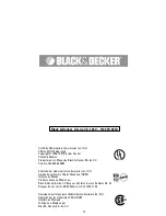 Preview for 12 page of Black & Decker F300 Series Use And Care Book Manual