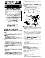 Preview for 1 page of Black & Decker Fire Storm CD632 Instruction Manual