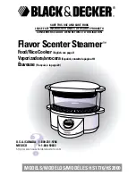 Preview for 1 page of Black & Decker Flavor Scenter Steamer HS1776 Use And Care Book Manual