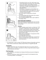 Preview for 9 page of Black & Decker FP1000 Series Use & Care Manual