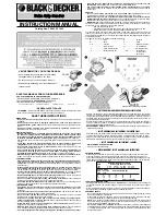 Preview for 1 page of Black & Decker FS1000 Instruction Manual