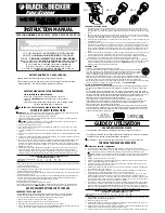 Preview for 1 page of Black & Decker FS84 Instruction Manual