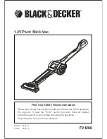 Black & Decker FV1200 User Manual предпросмотр