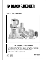 Black & Decker FX1000 User Manual preview