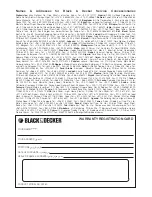 Preview for 20 page of Black & Decker FX250 User Manual