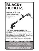 Black & Decker GC150 Instruction Manual preview