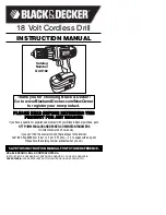 Preview for 1 page of Black & Decker GCO182 Instruction Manual