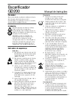 Preview for 41 page of Black & Decker GD200 User Manual