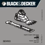 Black & Decker GEH183 Original Instructions Manual preview