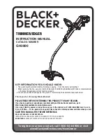 Предварительный просмотр 1 страницы Black & Decker GH3000 Instruction Manual