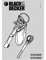 Preview for 1 page of Black & Decker GW2600 User Manual