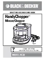 Black & Decker HandyChopper HC20 Use And Care Book Manual preview