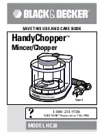 Предварительный просмотр 1 страницы Black & Decker HandyChopper HC20 Use And Care Book Manual