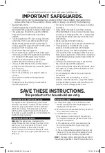 Preview for 4 page of Black & Decker HB2402BC Use And Care Manual