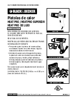 Предварительный просмотр 12 страницы Black & Decker HEAT PRO Instruction Manual