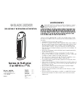 Preview for 7 page of Black & Decker HEPAFresh BXAP250 Use & Care Instructions Manual