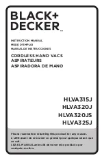 Preview for 1 page of Black & Decker HFS215J22QV Instruction Manual